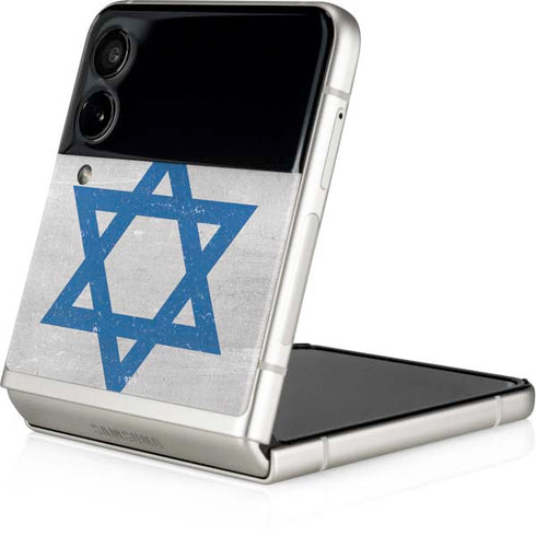 Israel Flag Distressed Galaxy Z Flip3 5G Skin